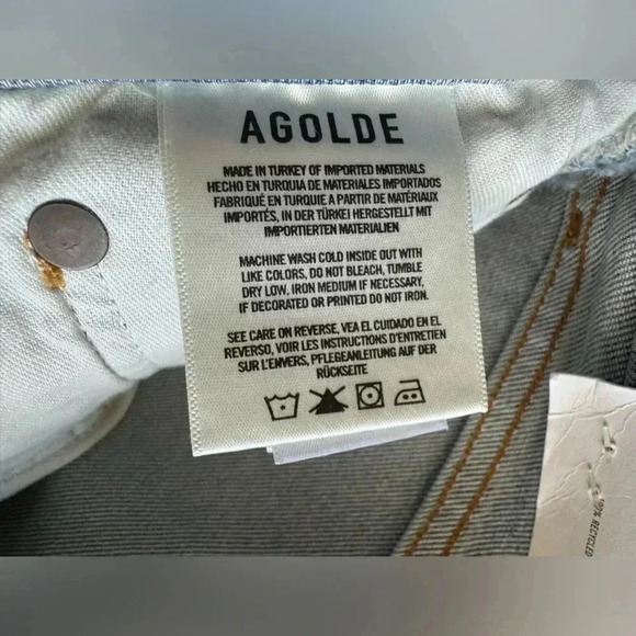 AGOLDE Jeans - Riley High Rise Straight Cut Size 32 - Picture 13 of 16